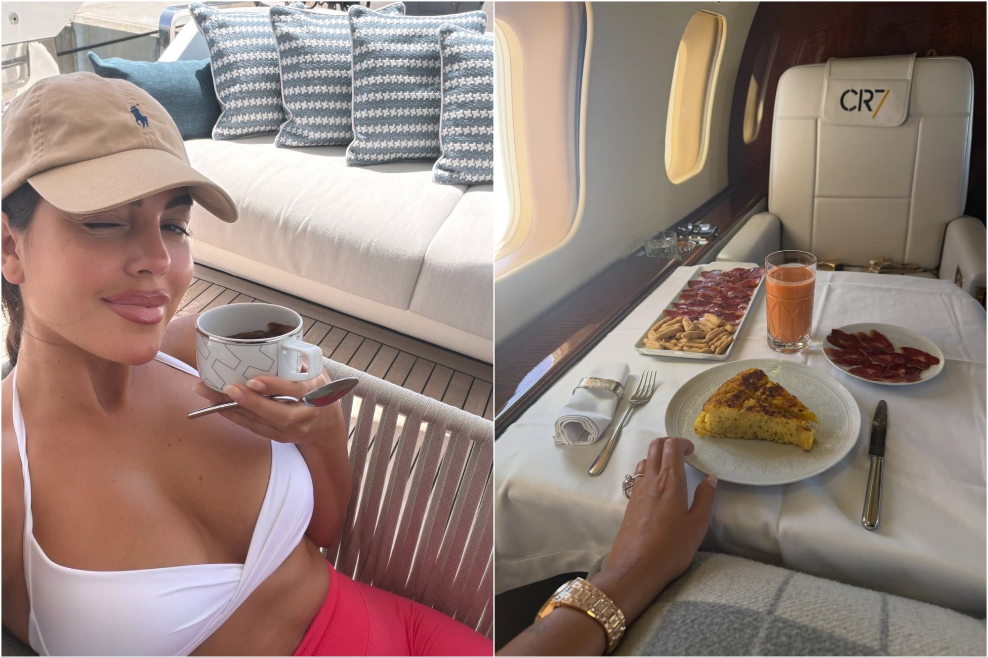 Rodríguez compartió fotos mostrando cómo disfruta la vida que vive, entre ellos, de comer rico