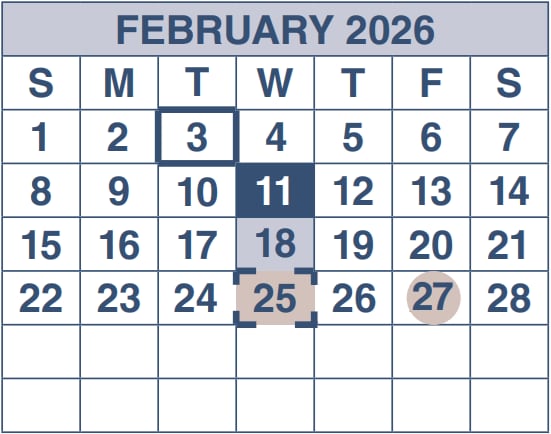 Estas son las fechas en las que se realizarán los depósitos en el mes de febrero (Social Security Administration)