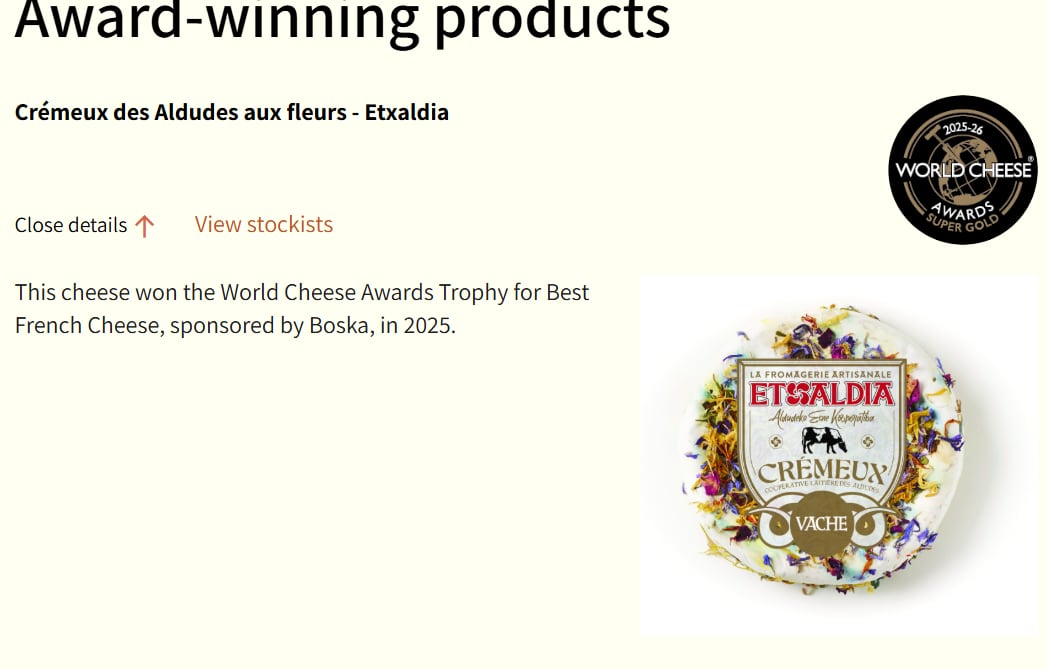 Crémeux des Aldudes aux fleurs - Etxaldia