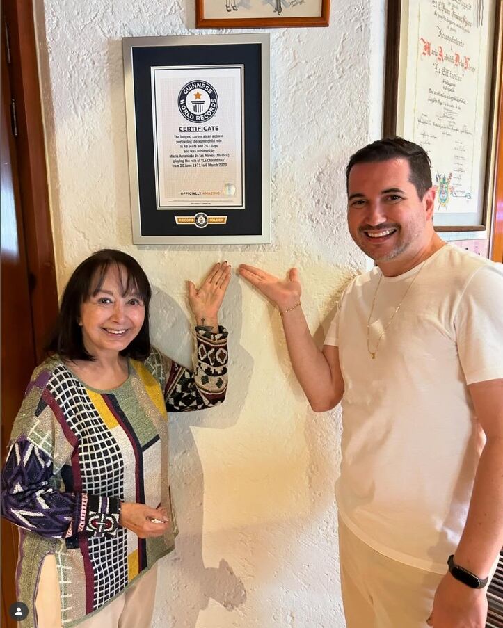 La actriz es parte del Libro Guinness de los récords. Foto: María Antonieta de las Nieves, Instagram