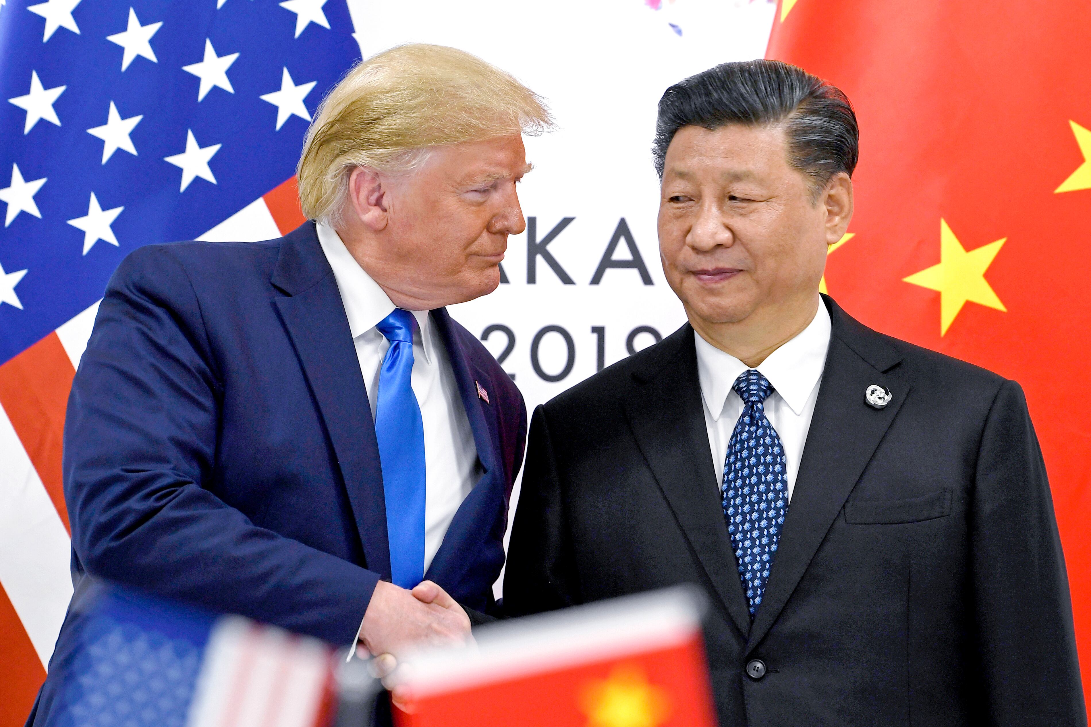 Donald Trump y Xi Jinping, durante una reunión al margen de la cumbre del G20 en Osaka, Japón, el 29 de junio de 2019.