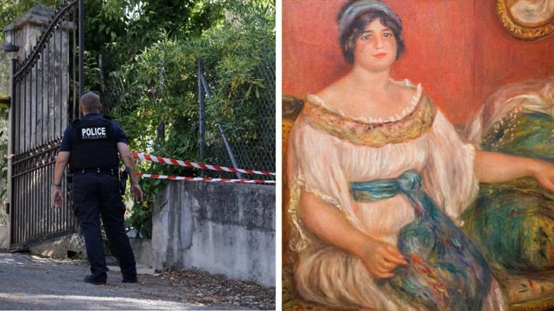 Robo al Museo Renoir en el sur de Francia: los ladrones entraron cortando una valla con un cuchillo eléctrico y una sierra para metales