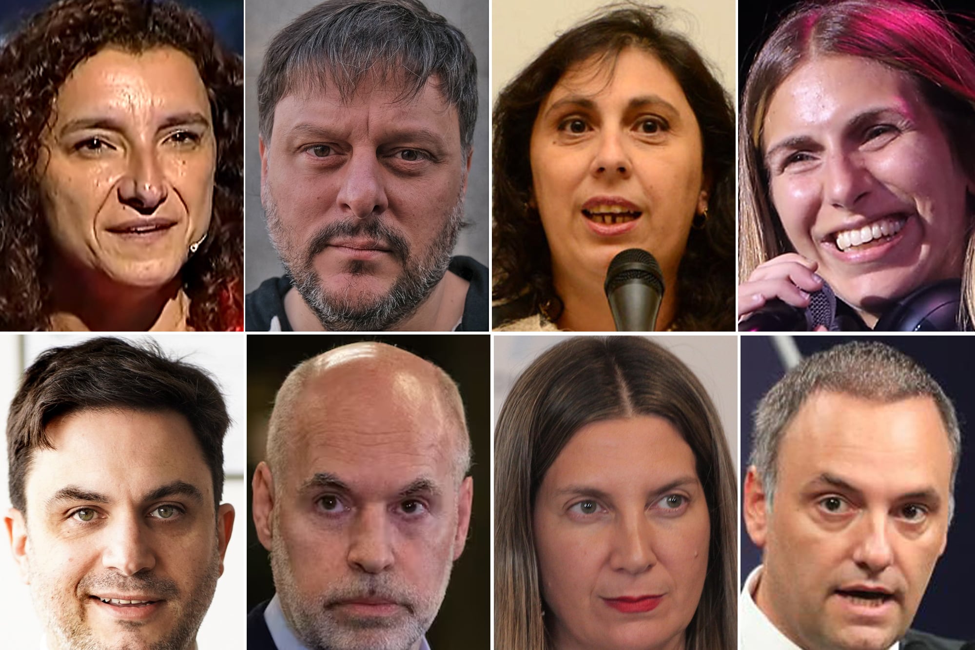 Vanina Biasi; Leandro Santoro; Paula Oliveto; Lula Levy; Ramiro Marra; Horacio Rodríguez Larreta; Silvia Lospennato; Manuel Adorni