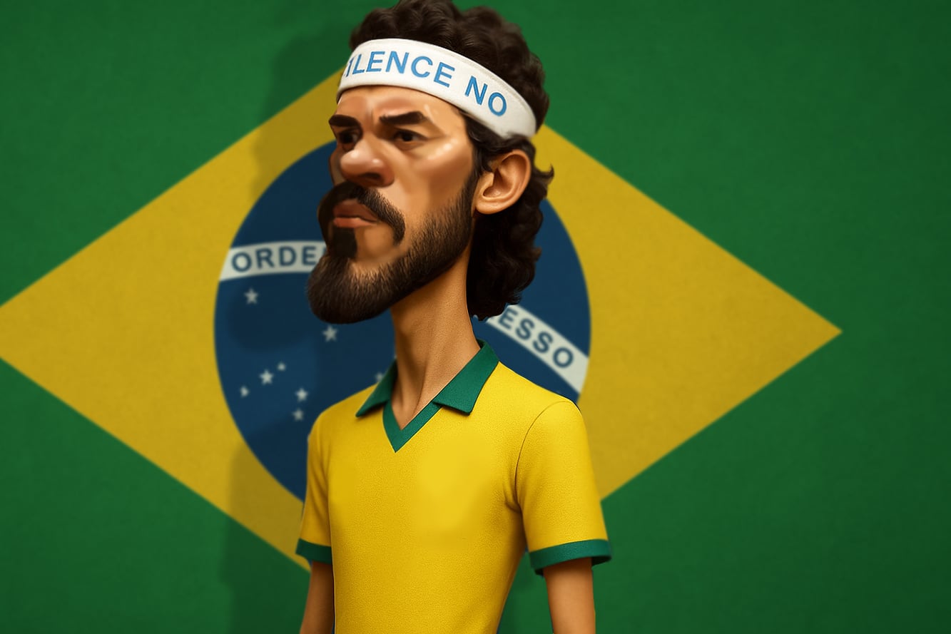Sampaio de Souza Vieira de Oliveira, el Sócrates Brasileiro, integrante de una generación notable de futbolistas de su país