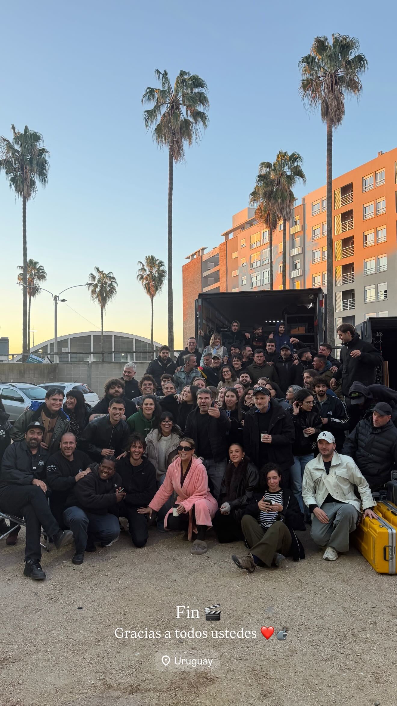 La película se rodó en Montevideo, Uruguay y está protagonizada por Wanda Nara y Agustín Bernasconi (Foto: Instagram @wanda_nara)