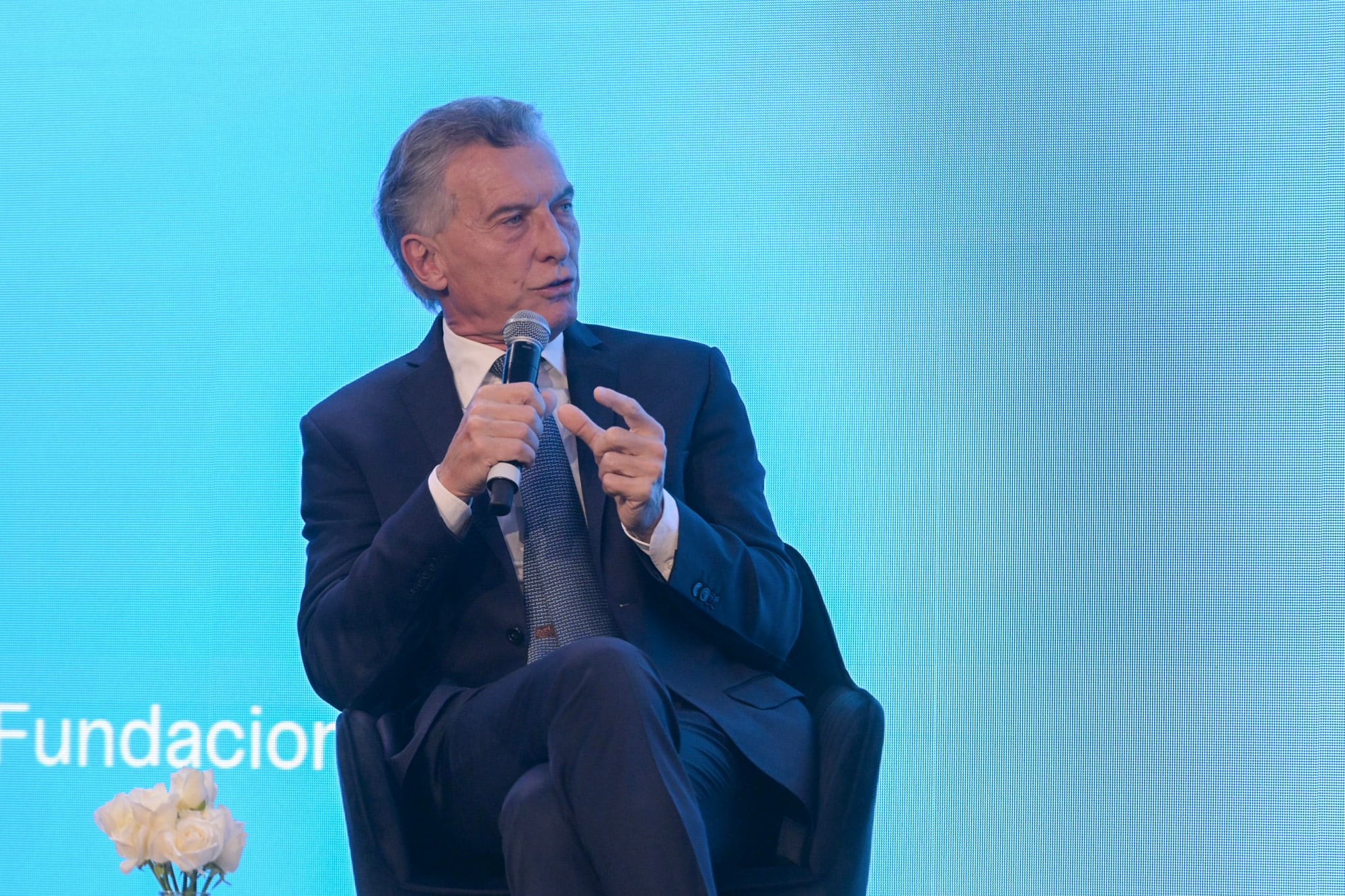Mauricio Macri en la cena de la Fundación Libertad