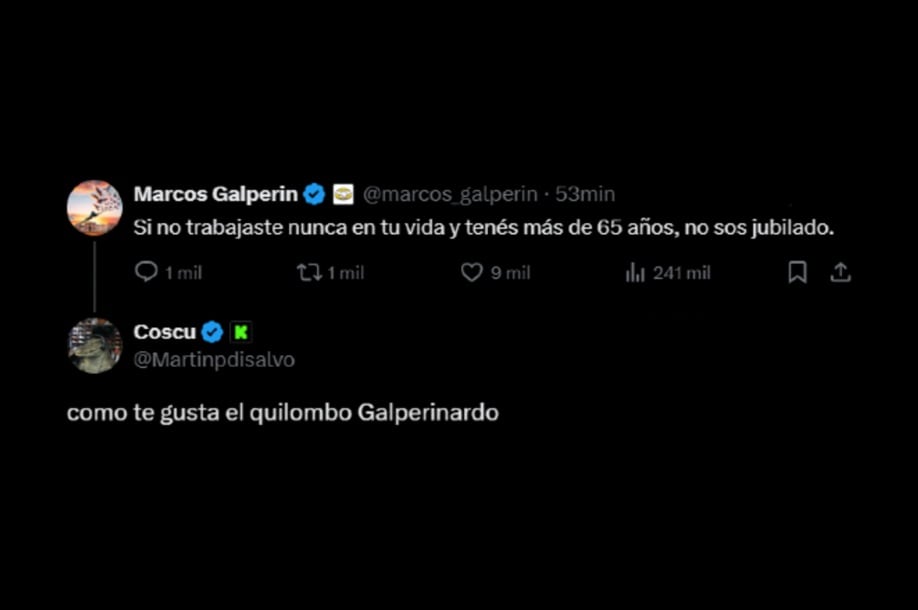 El tenso ida y vuelta entre Marcos Galperín y Martín Disalvo por los dichos de una jubilada que no llega a fin de mes