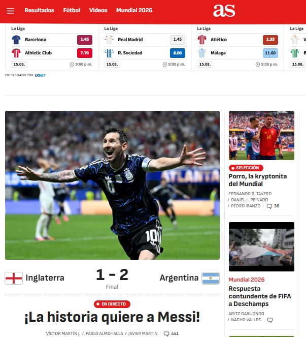 As se hizo eco de la noticia