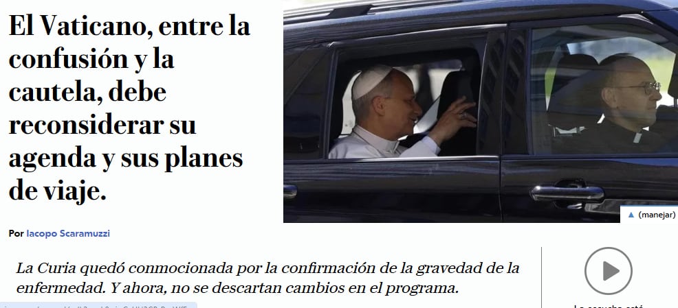 Así tituló el diario local La Repubblica