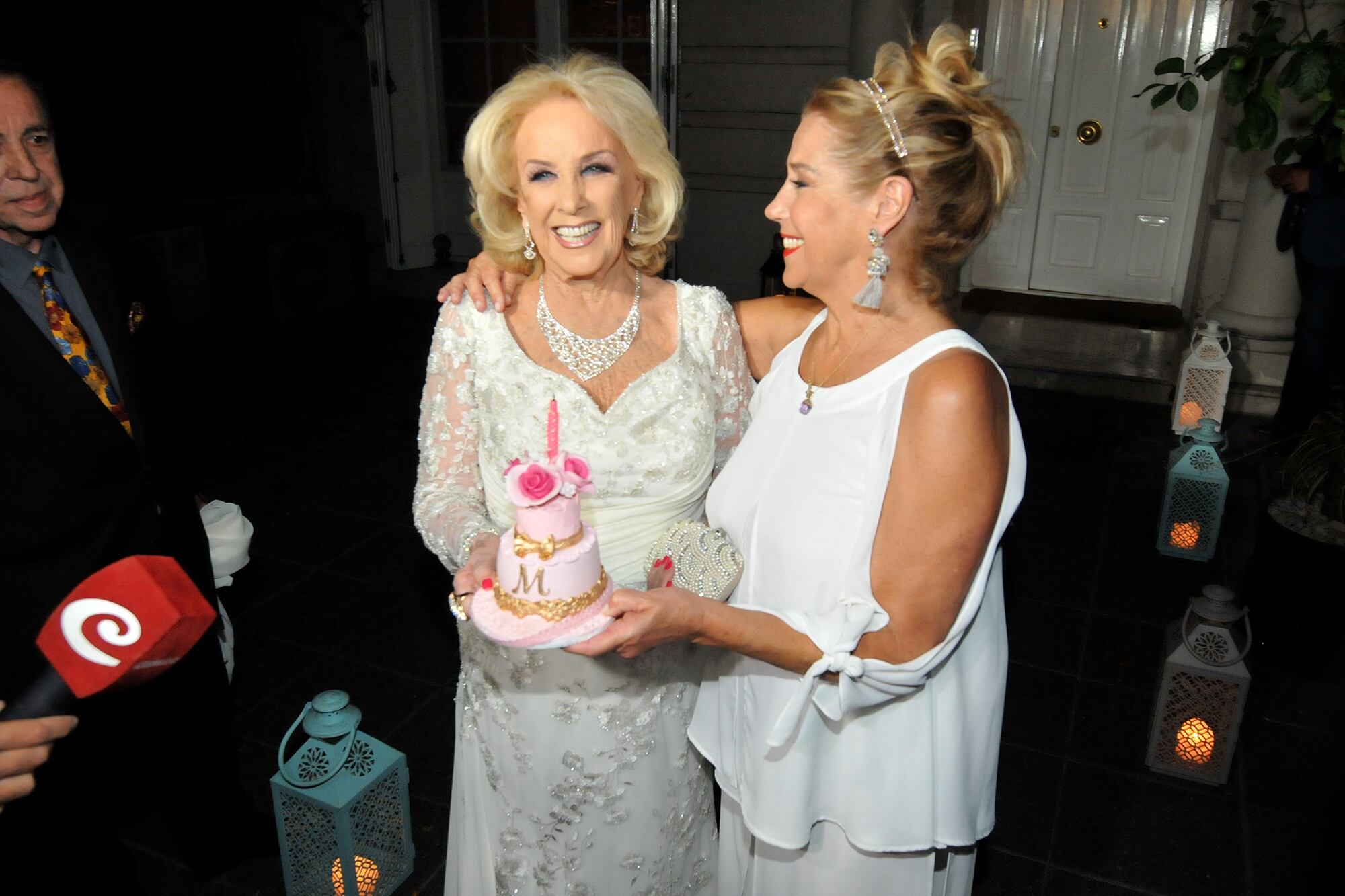 Mirtha en uno de sus clásicos cumpleaños