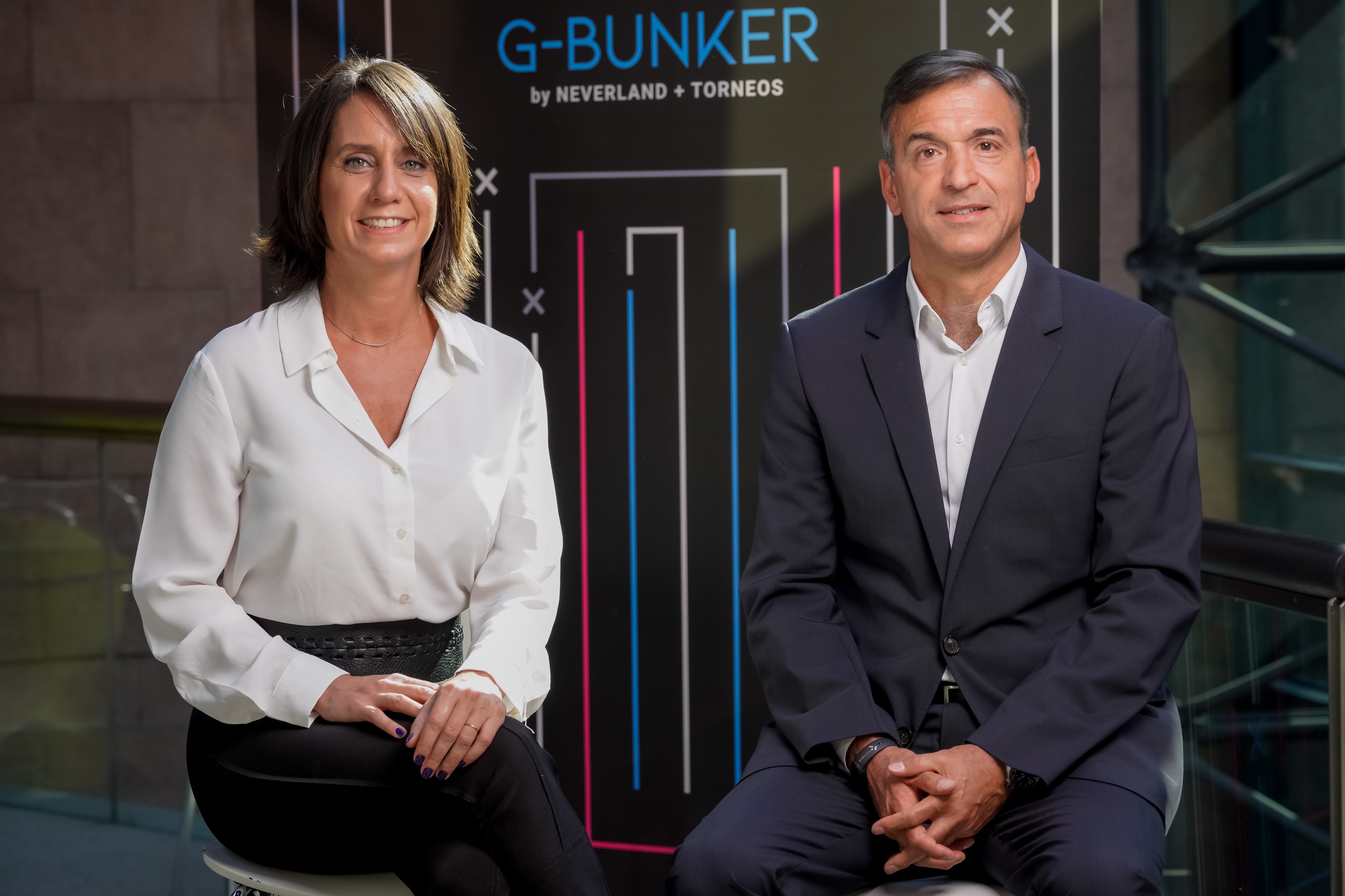 Luciana Periales (CEO de Neverland) e Ignacio Galarza (CEO de Torneos)