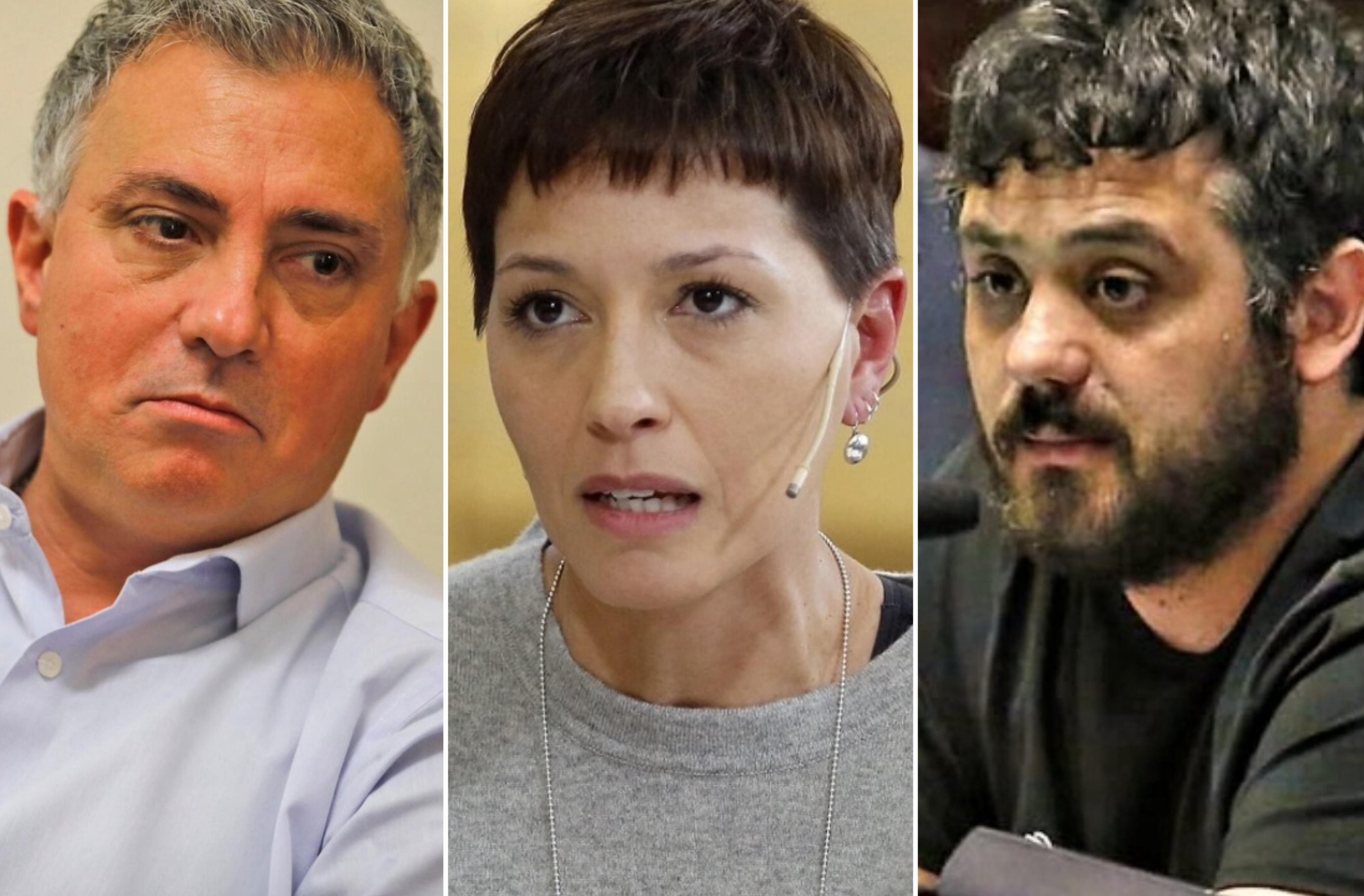 Sebastián Pareja, Mayra Mendoza y Facundo Tignanelli