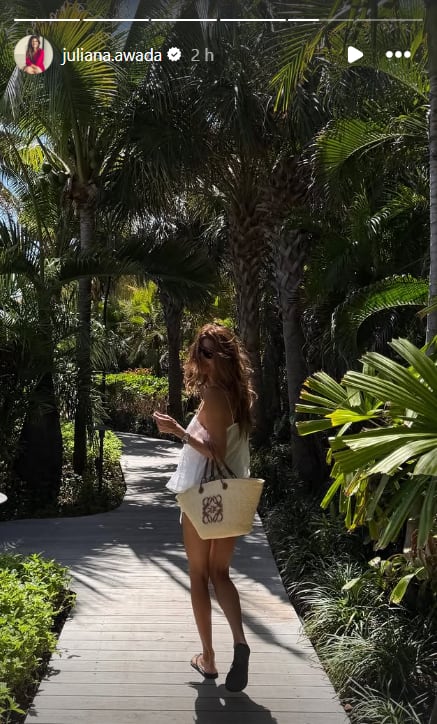 Juliana con todo su estilo disfrutando de un viaje relajante (Foto: @juliana.awada)