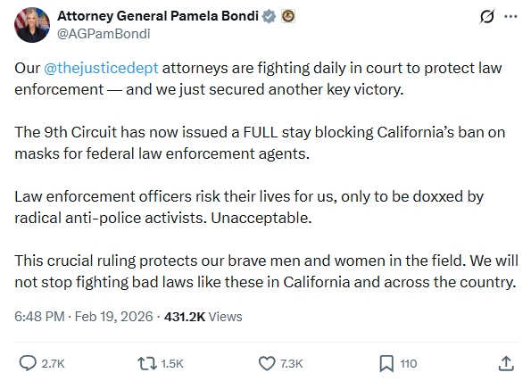 La fiscal general de EE.UU. señaló que esta medida representa una victoria