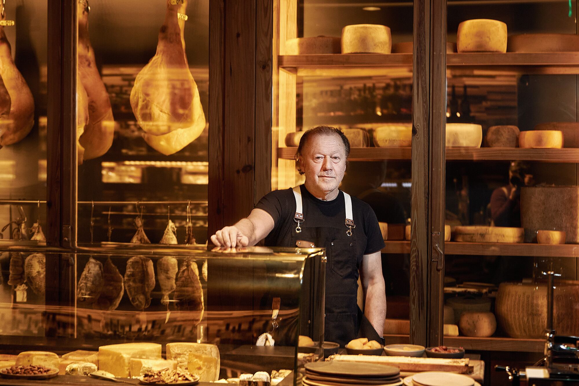 Enrique Pineyro en su restaurante Anchoita