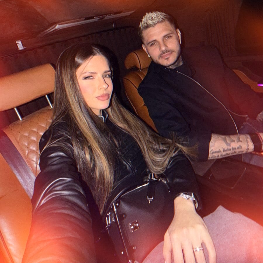 Suárez e Icardi durante su cita romántica (Foto: Instagram @mauroicardi)