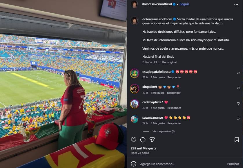 El apoyo de la madre de Cristiano Ronaldo en la previa al encuentro de Portugal ante Croacia por los dieciseisavos de final.