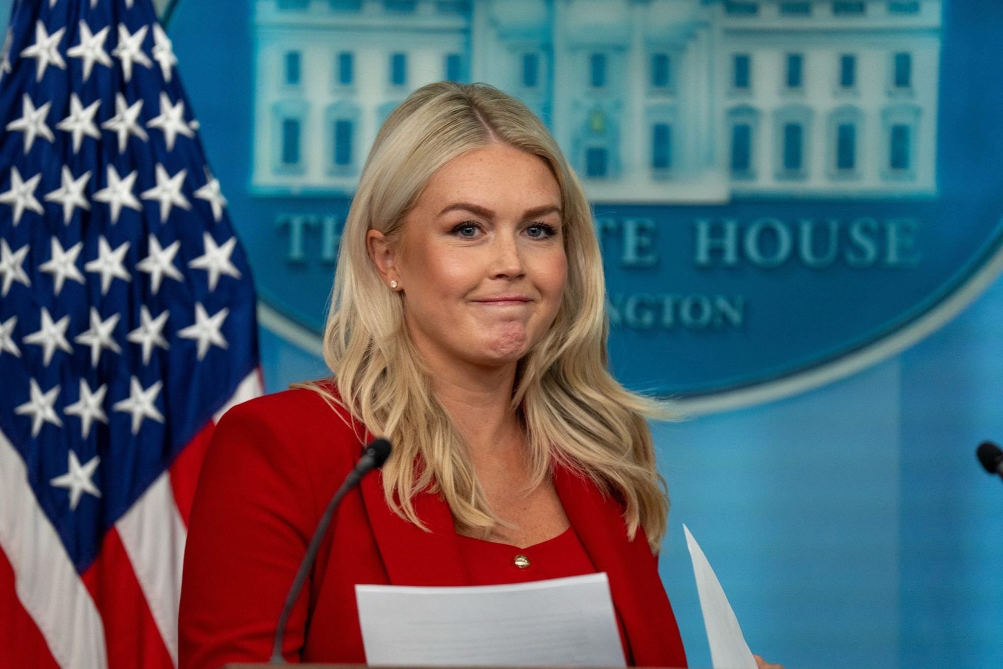 La vocera de la Casa Blanca Karoline Leavitt