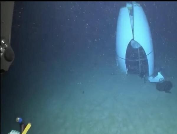 Imagen del sumergible Titán que implosionó en 2023 (Foto:Guardia Costera de EEUU)