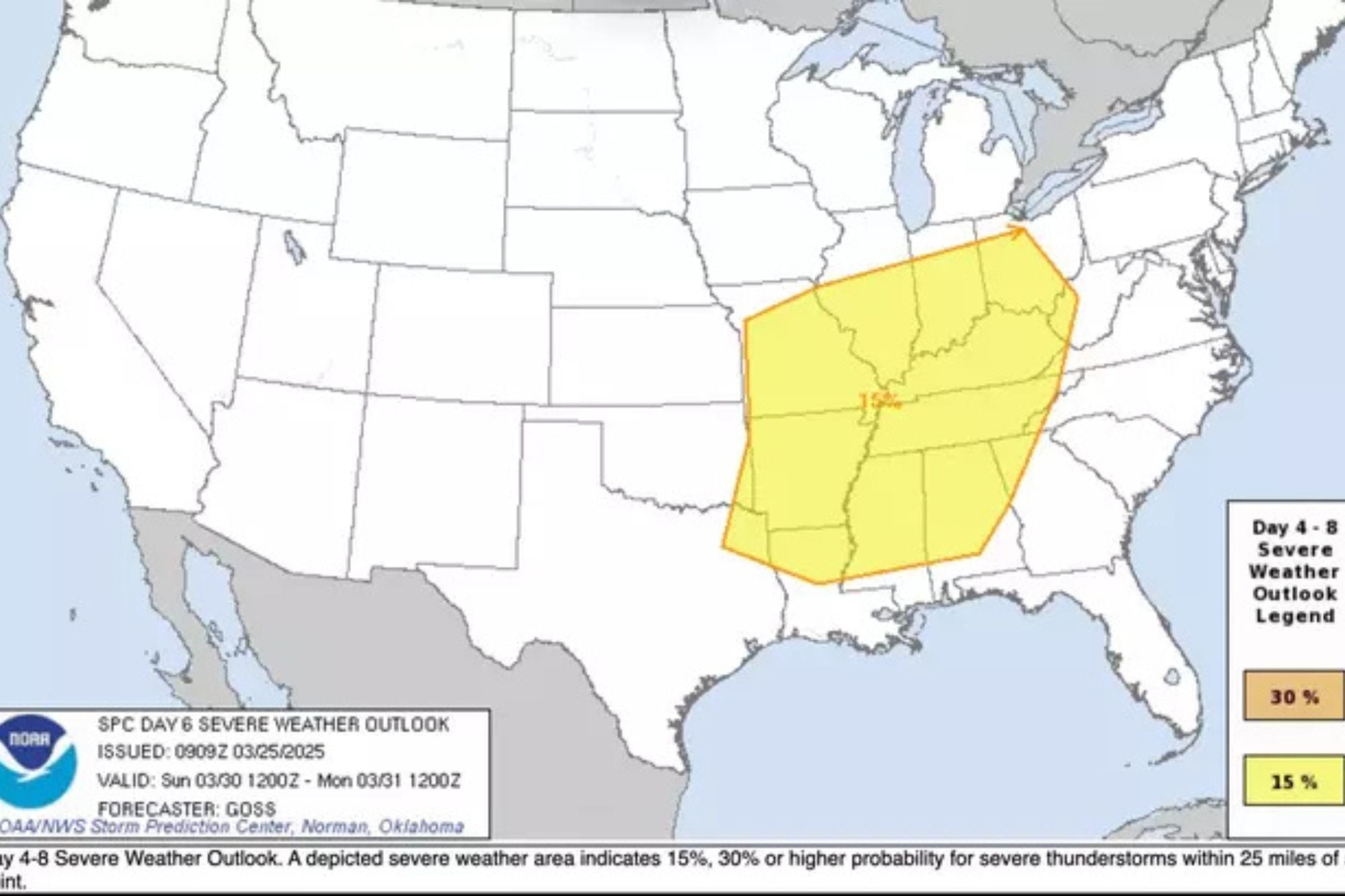 Illinois se prepara para un fin de semana con condiciones meteorológicas adversas (NOAA)