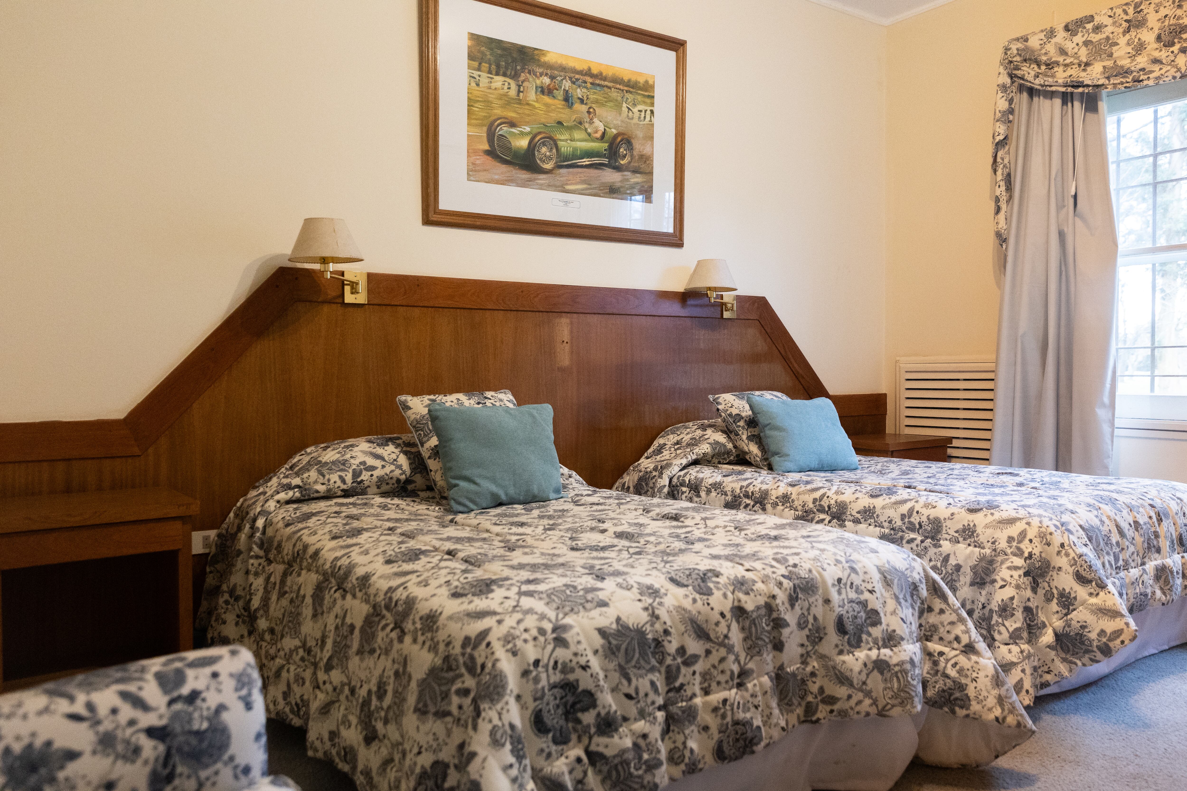 La habitación que usaba Fangio en El Casco, el hotel que fue su casa de fin de semana