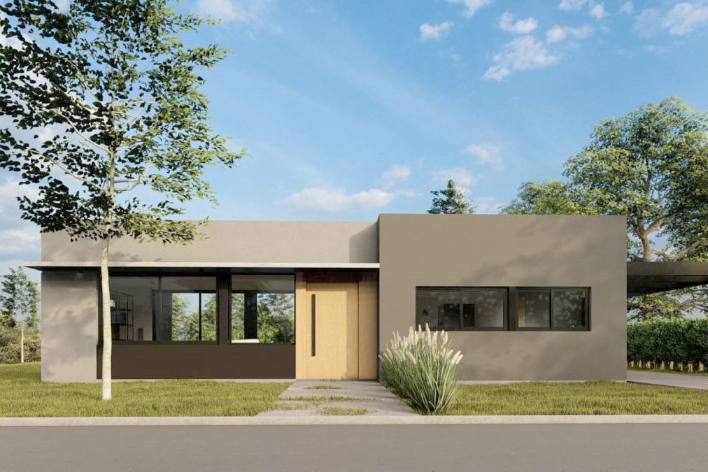 La propiedad en Manzanares tiene grandes ventanales, tres cuartos con vista al jardín y tres baños