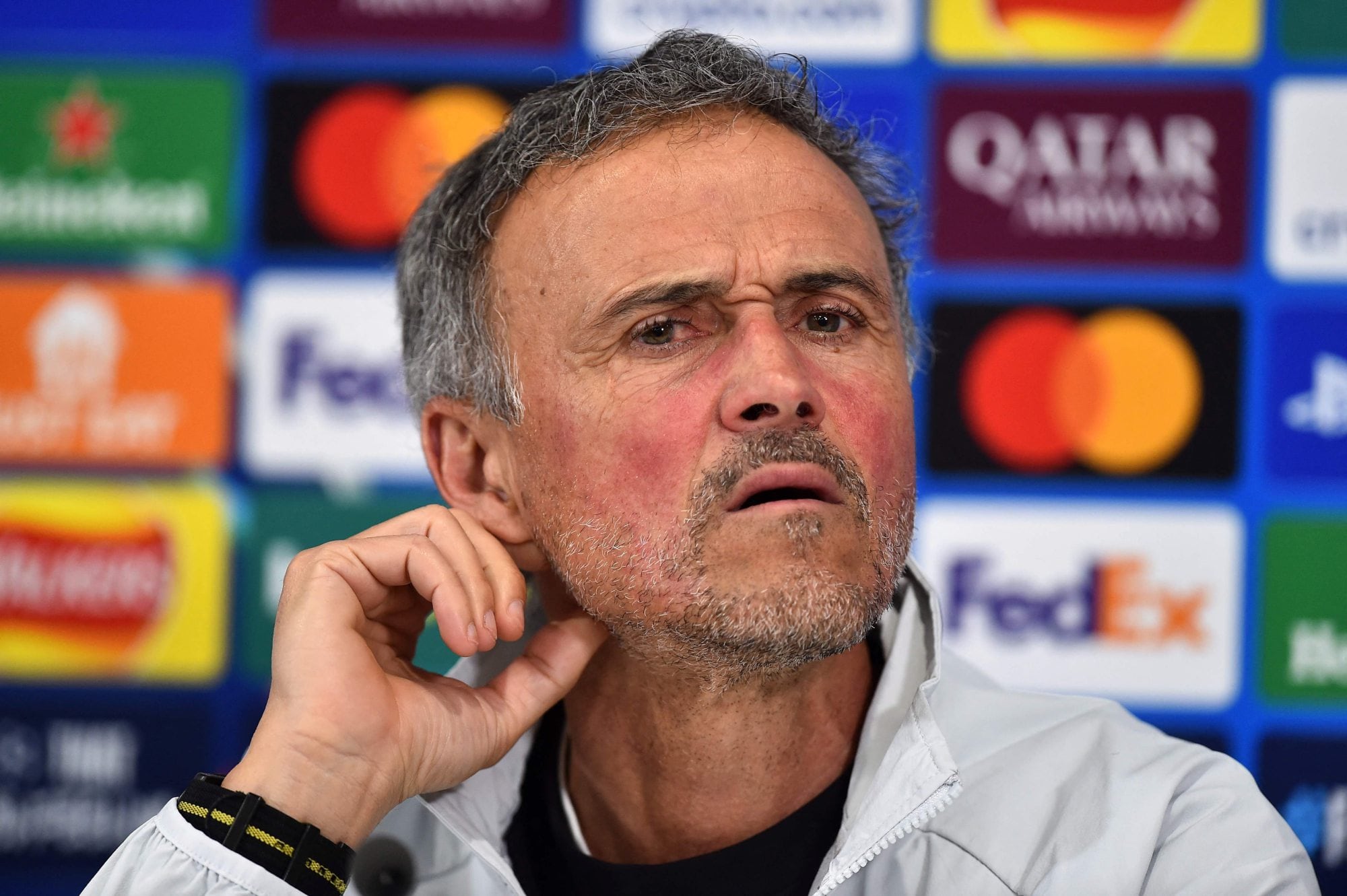 Luis Enrique, el entrenador de Paris Saint-Germain