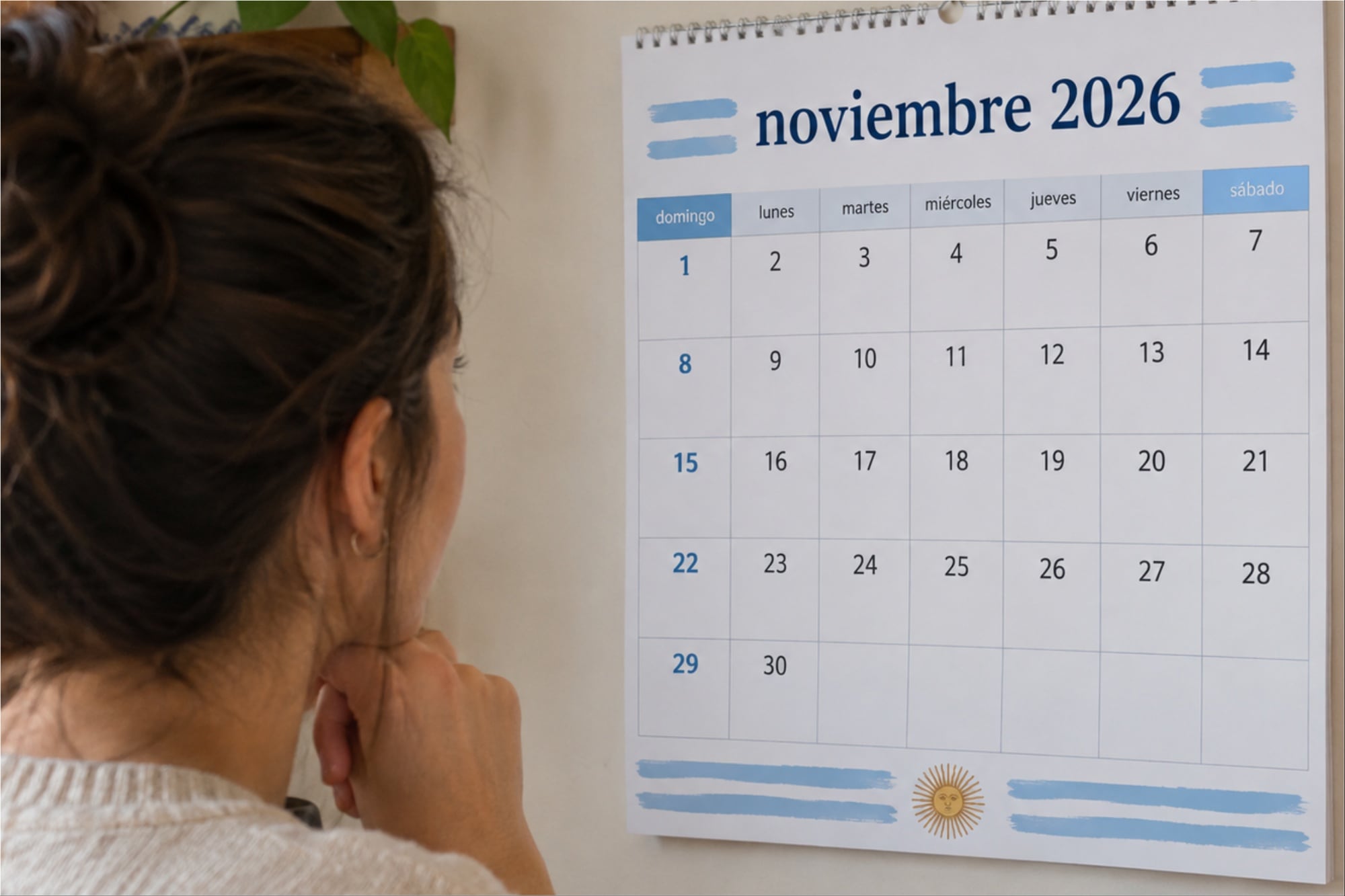 Todos los feriados y fines de semana largos de noviembre 2026 en la Argentina