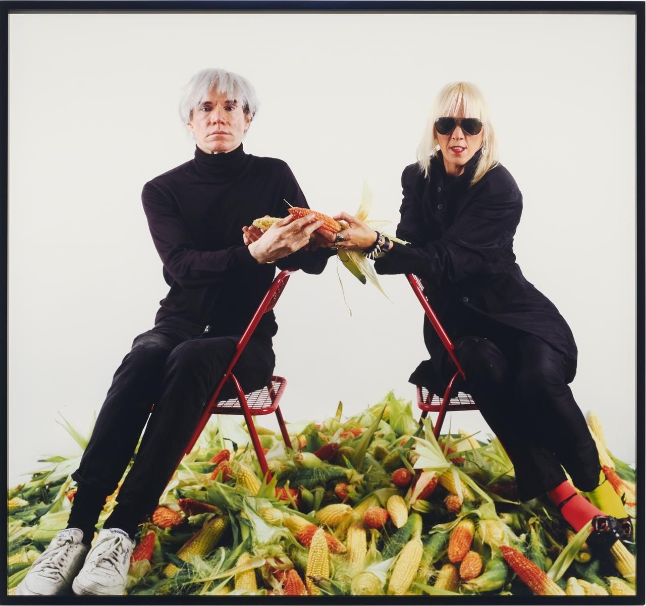 Registro de la performance realizada por Marta Minujín y Andy Warhol en Nueva York en 1985, y donado por Islaa al Whitney Museum