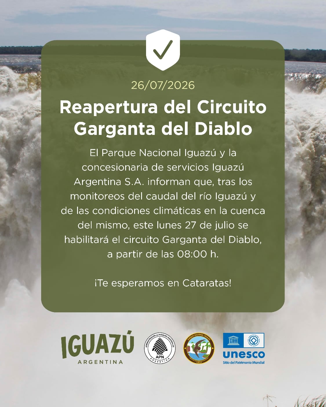 El comunicado del concesionario.