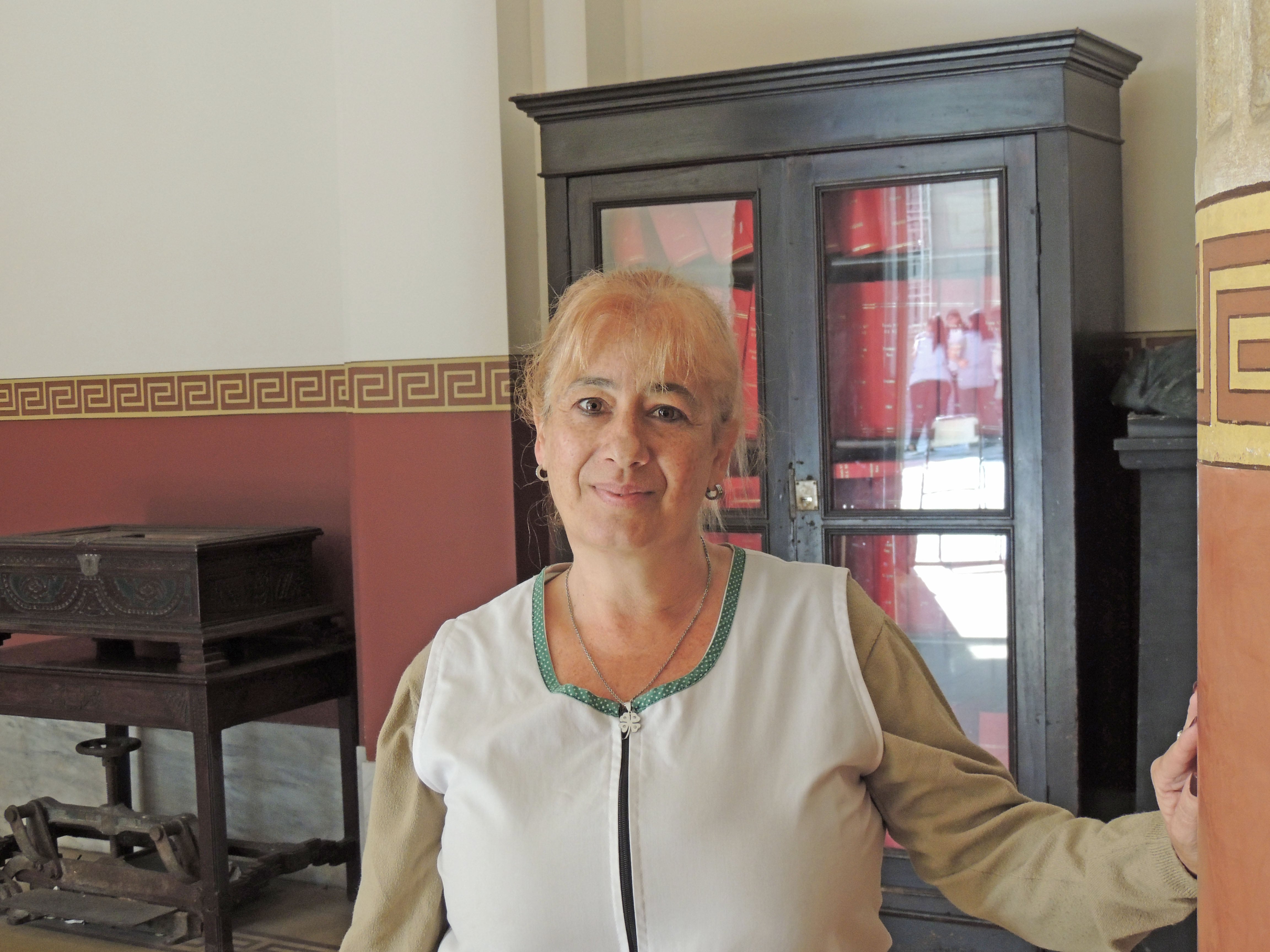 Roxana Dobrusky, directora de la Escuela N° 7 Presidente Roca.