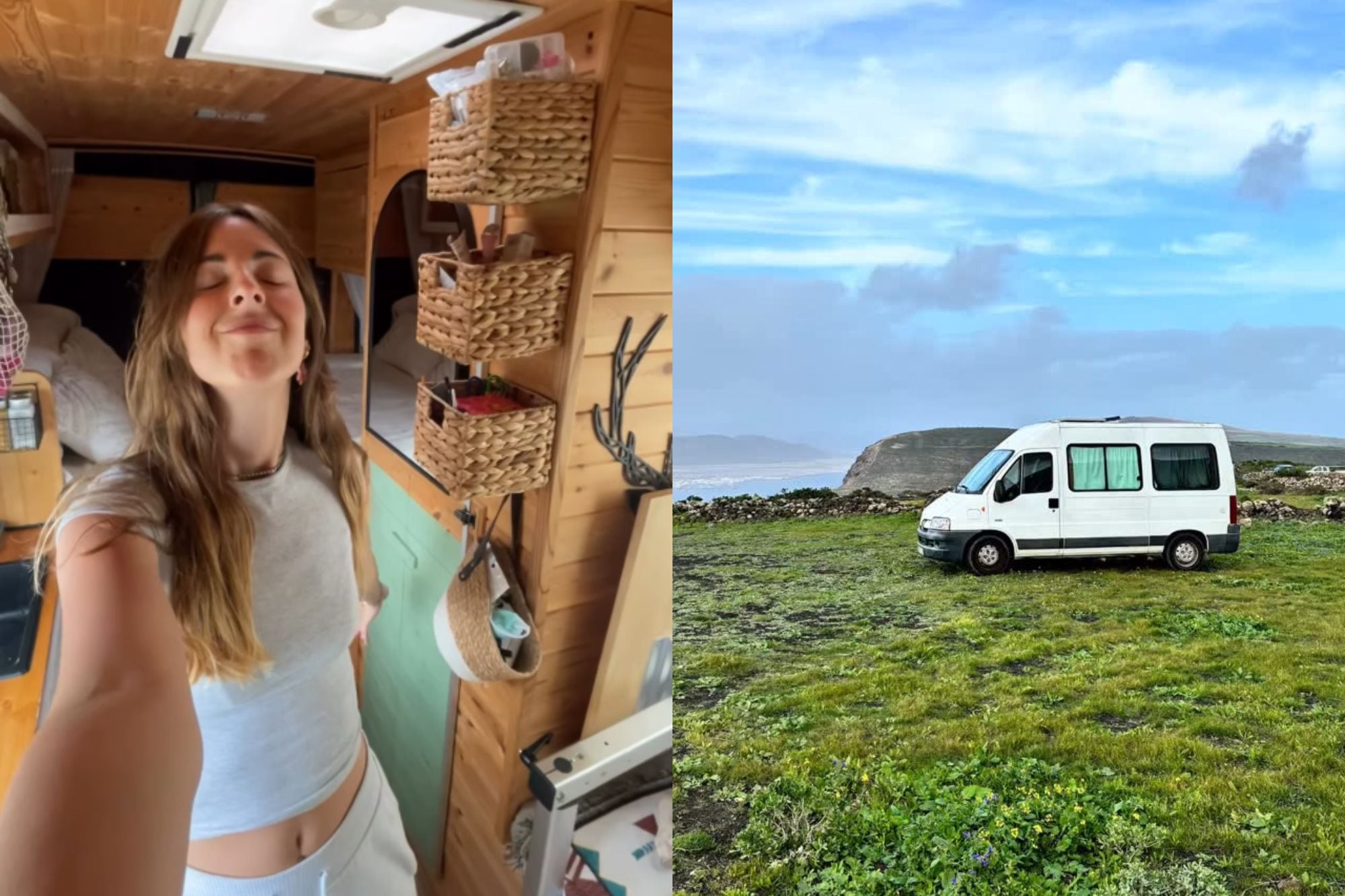 Lorena, vive en una furgoneta camperizada: “No quería vivir sin tiempo ni libertad”