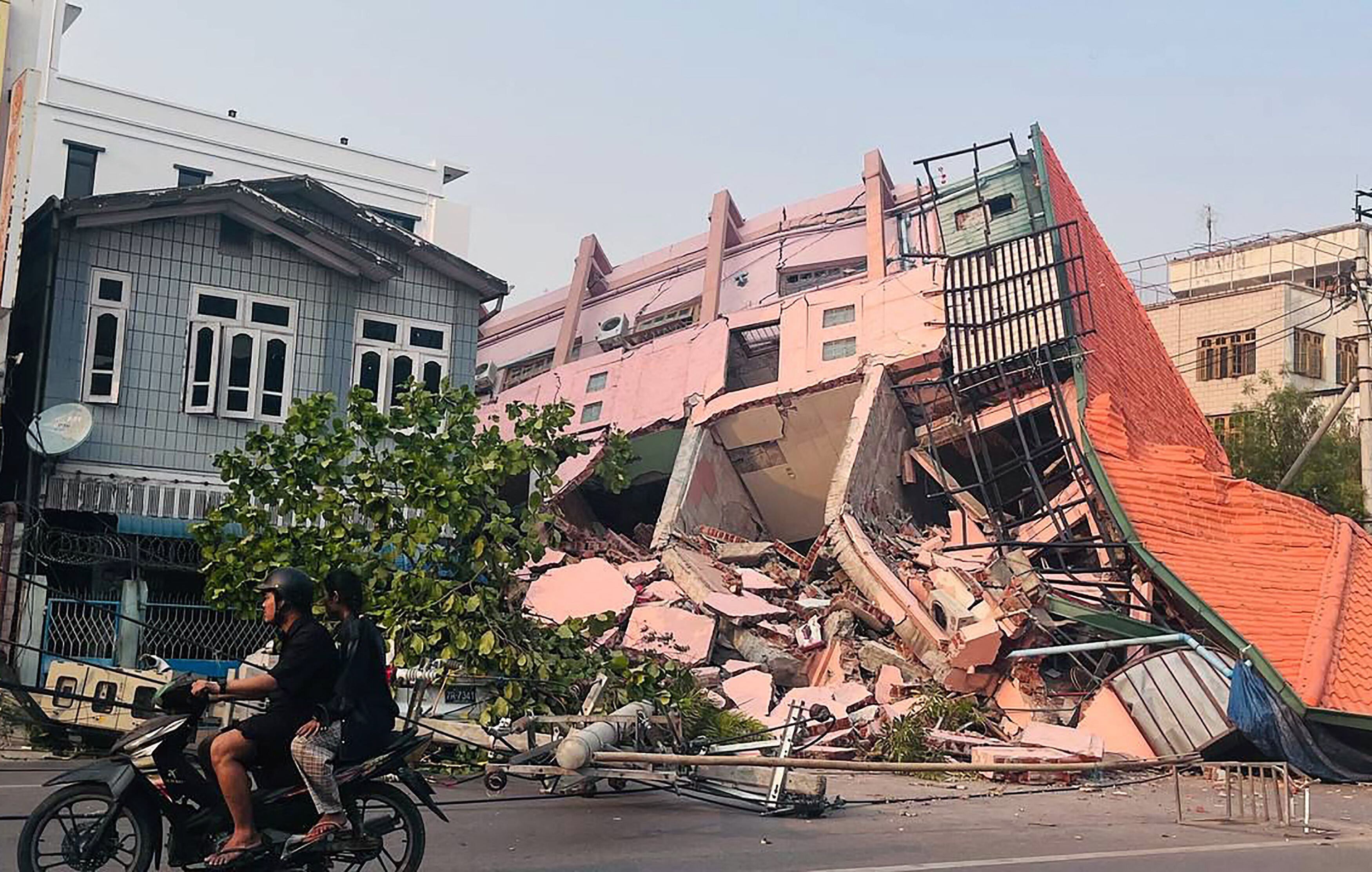 El terremoto en Myanmar fue de magnitud 7,7