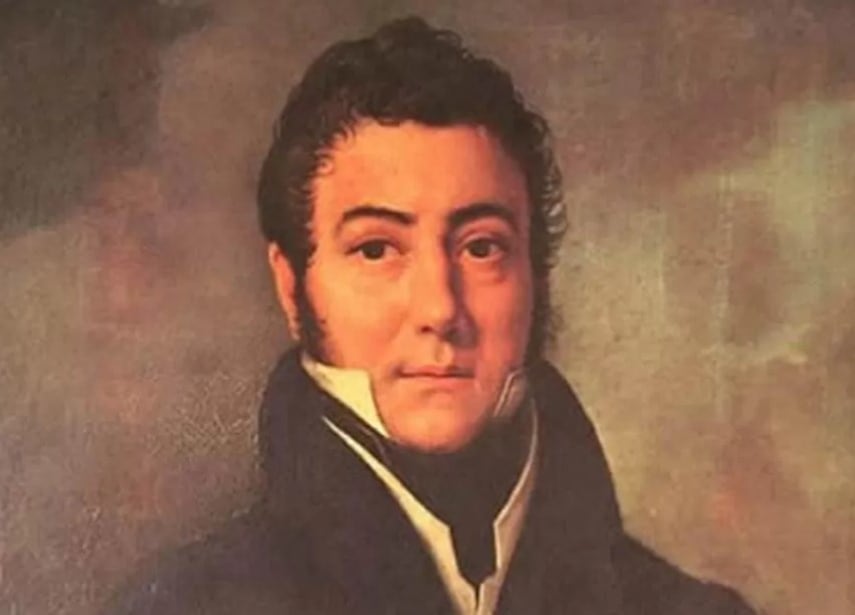 Retrato de San Martín de civil, pintado entre 1825 y 1828 por el belga Joseph P. Navez