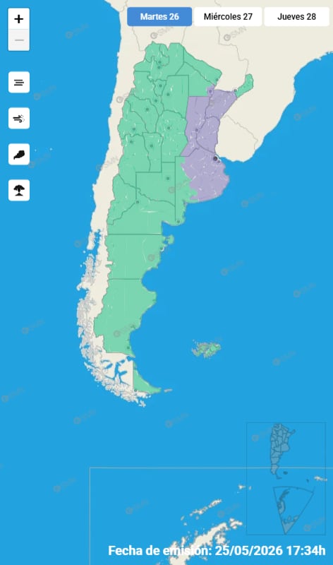 Las provincias afectadas por la niebla