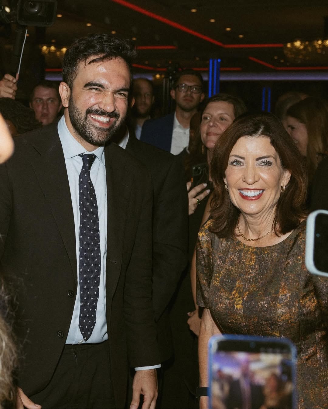 Hochul expresó su apoyo a Mamdani de cara a las elecciones en la ciudad de Nueva York