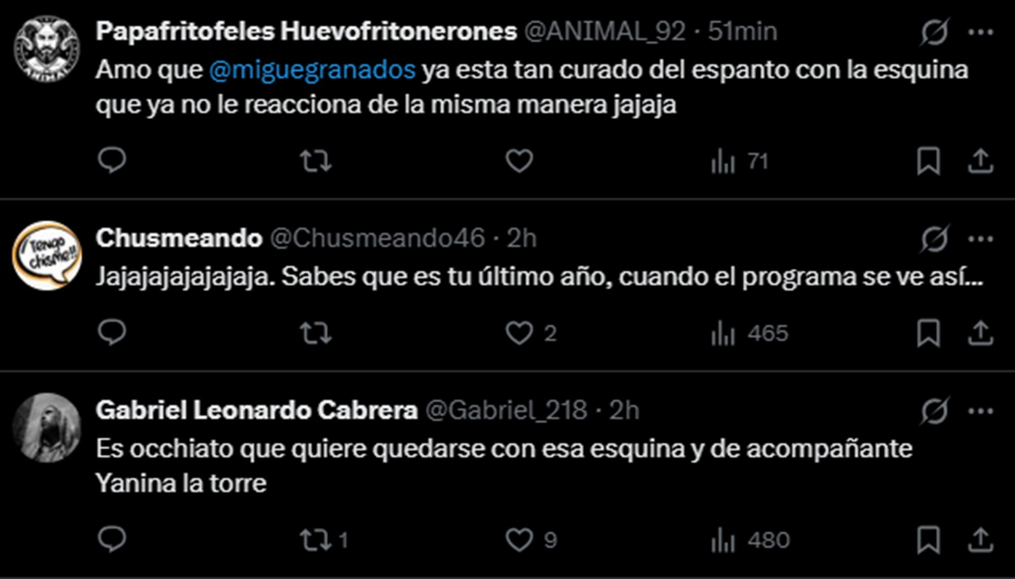 Entre las respuestas, la audiencia de Olga aprovechó para bromear al respecto