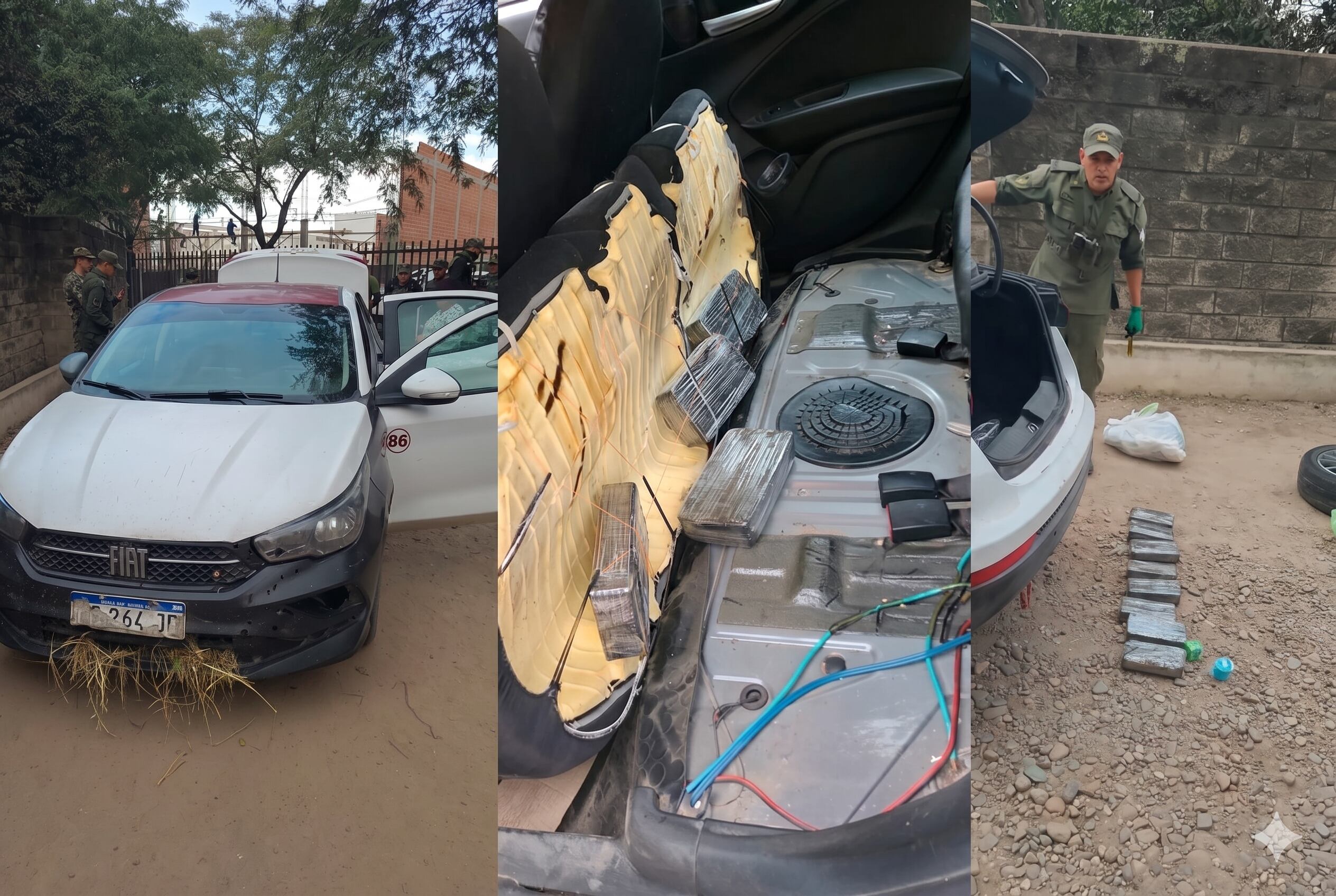 Condenaron a un sargento y a su hijo por trasladar 12 kilos de cocaína de Bolivia a Salta