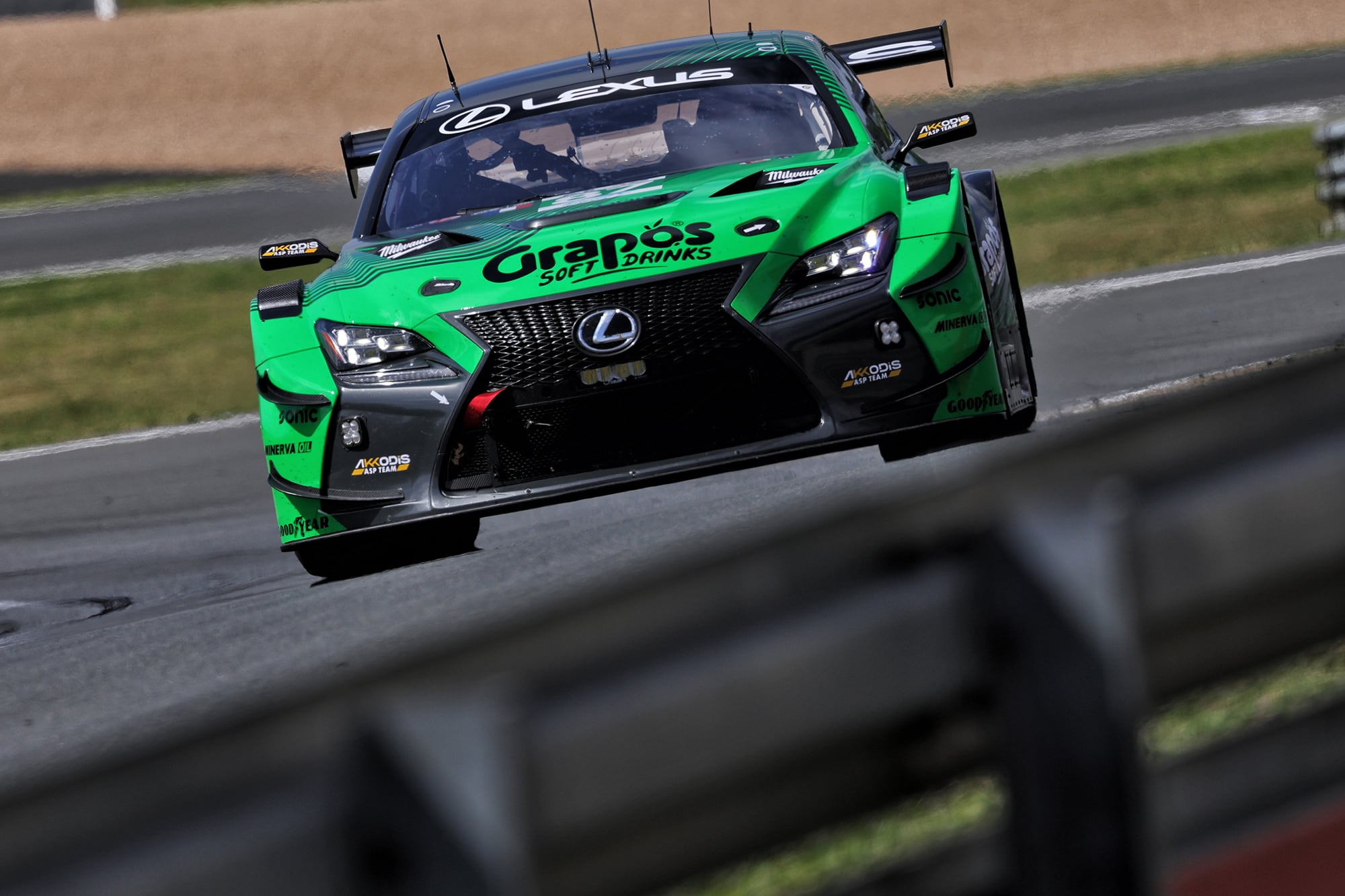 Con José María Pechito López como estrella del trinomio, el Lexus N°87, del Akkodis ASP Team, completó el podio en la qualy del LMGT3