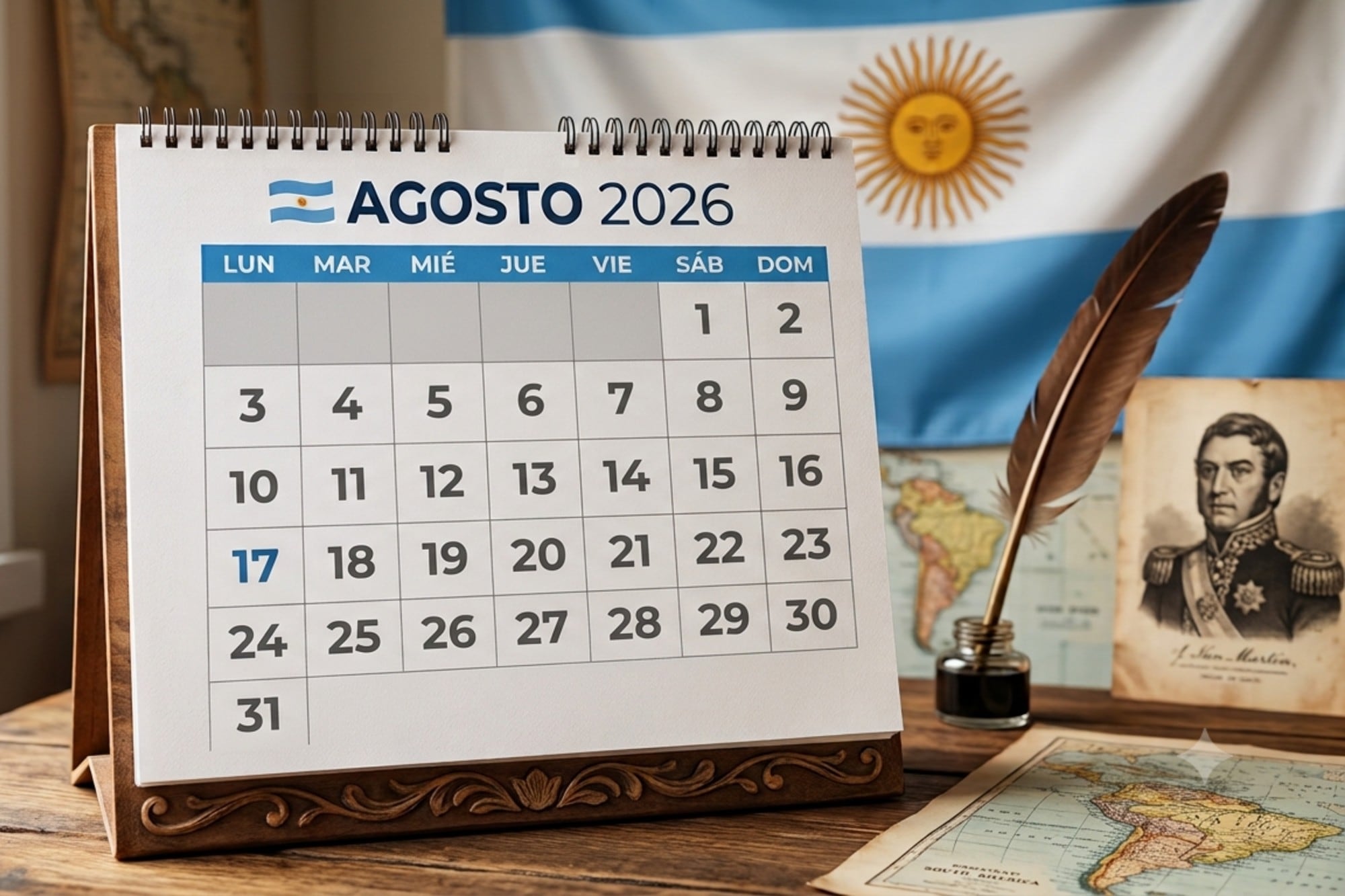 Fin de semana largo: por qué es feriado el lunes 17 de agosto