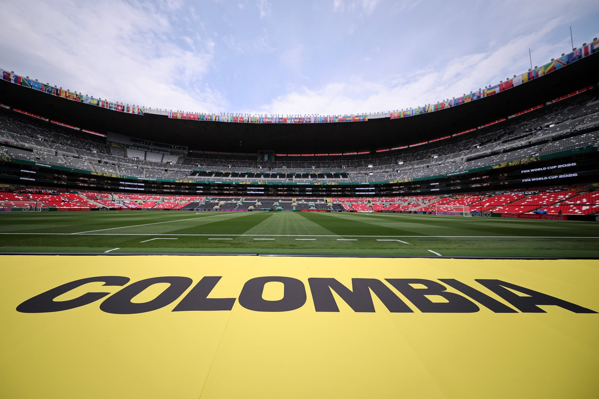 El estadio Azteca se prepara para recibir a los seleccionados de Uzbekistán y Colombia