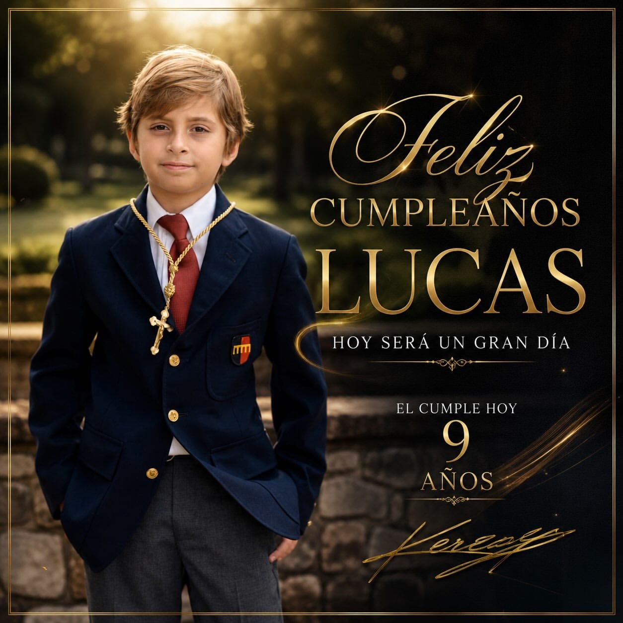 La imagen que compartió la madre de Lucas por su cumpleaños