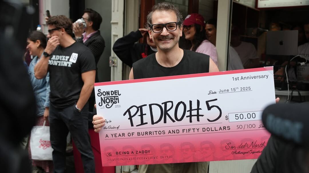 El hombre ganó cincuenta dólares y un año de burritos gratis (Foto: Instagram @danny_loor_media)