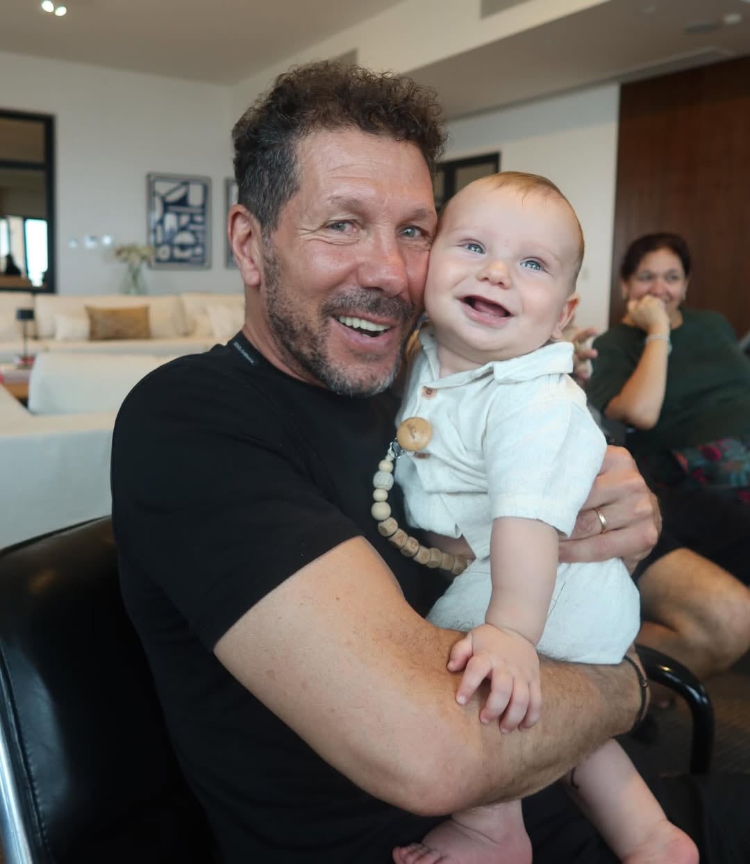 El Cholo Simeone junto a Faustino