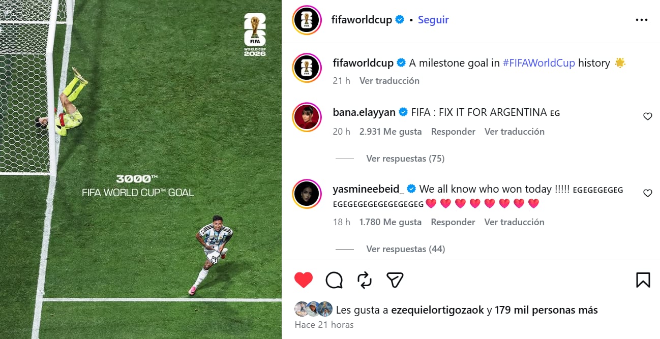 Los impensados récords que rompió el gol de Enzo Fernández en el Mundial 6 El gol de Enzo se convirtió en el número 3000 de la competición