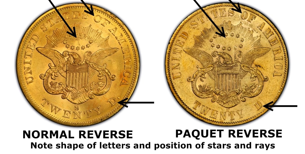 El detalle raro y determinante para su valor es su reverso diseñado por Anthony C. Paquet, el cual formó parte de un experimento histórico en la acuñación de Estados Unidos