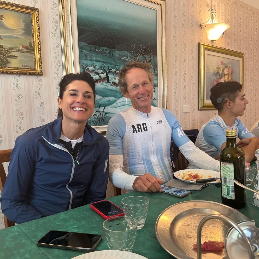 Gabriela Sabatini y Santiago Lange