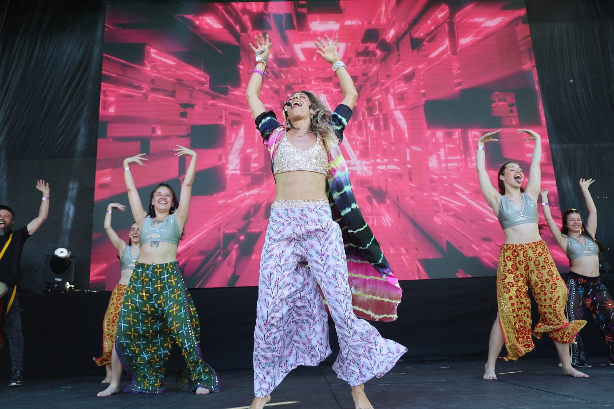 Naty Franz en acción.