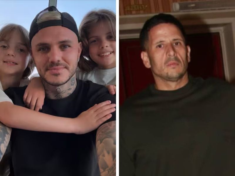 El video del reencuentro de Mauro Icardi con sus hijas y el saludo con Martín Migueles