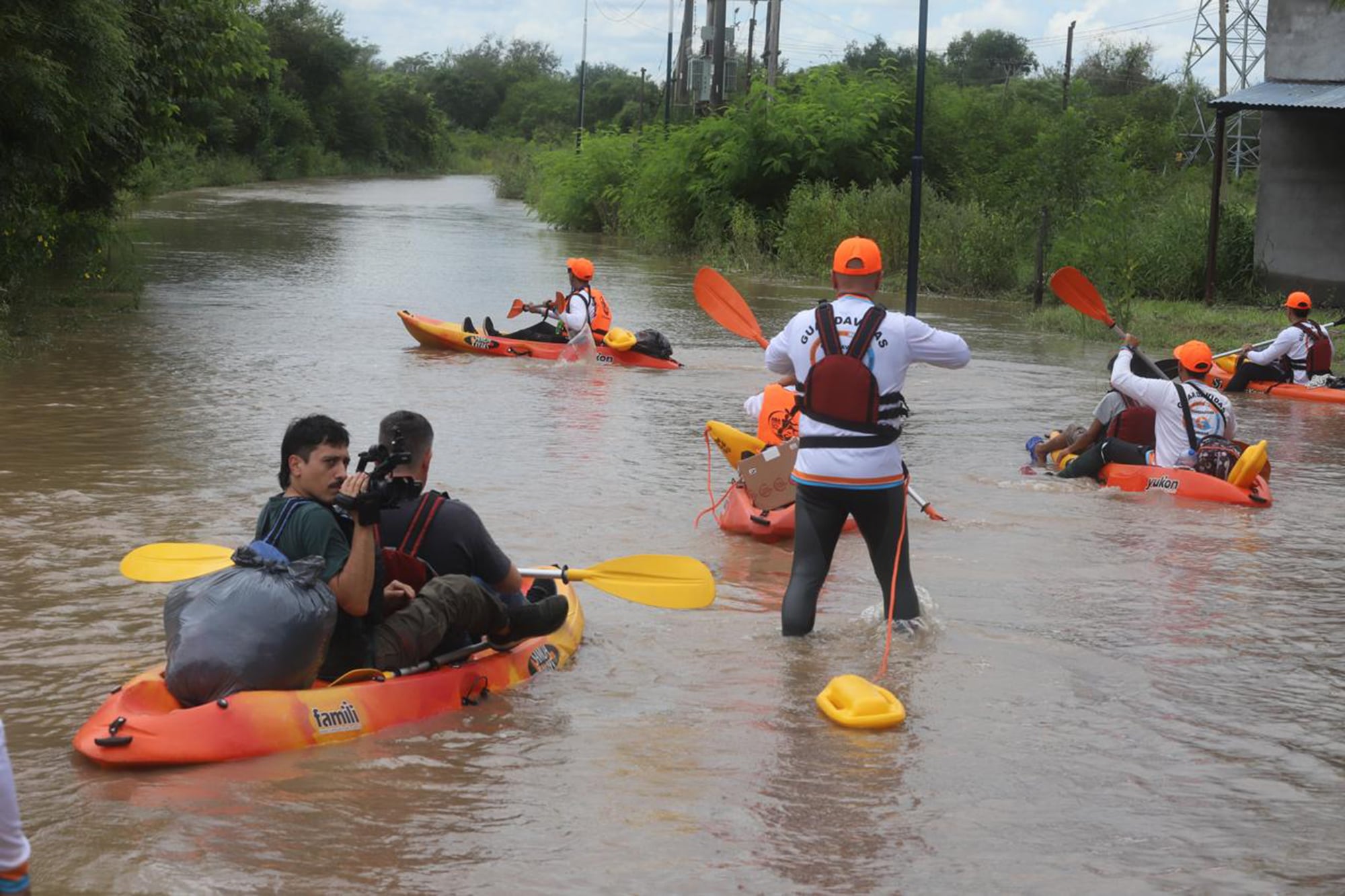 La inundación afecto especialmente a La Madrid, 150 kilómetros al sur de la ciudad de Tucumán